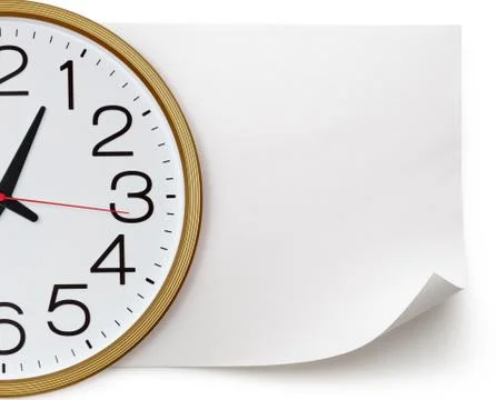 Round wall clock Stock Photos