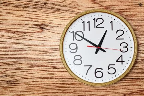 Round wall clock Stock Photos