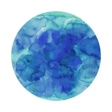 Round watercolor texture in vector イラスト素材