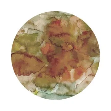 Round watercolor texture in vector Stock Illustration