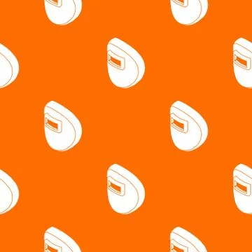 Round welding mask pattern vector orange 스톡 일러스트