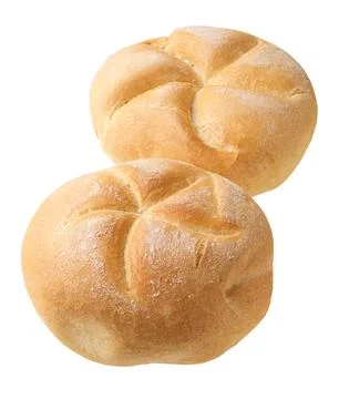 Round wheat bun Foto stock