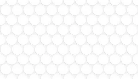 Round white colored tile plastic buttons with gray base material. Protectiv.. Illustrazione stock