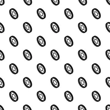 Round window frame pattern vector seamless Illustrazione stock