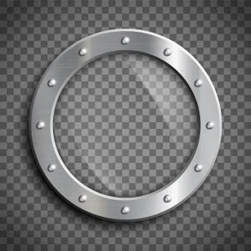 Round window porthole Stock Illustration