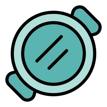 Round window showing three horizontal metal bars Stock Illustration
