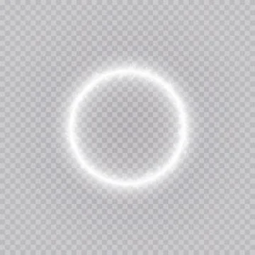 Round winter snow frame border with stars, sparkles and snowflakes on Stock Illustration