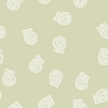 Round wood line seamless pattern Stock Illustration