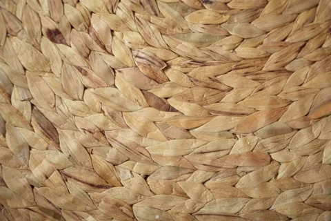 Round woven mat rotating stop motion background Stock Footage 162621046