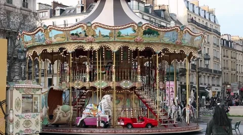 Roundabout In The Center of Paris Stockbeeldmateriaal 59517175