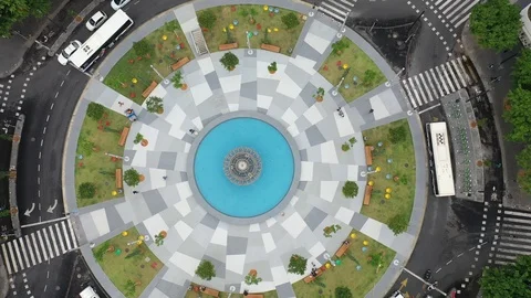 ROUNDABOUT Stock Footage 98479119