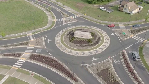 Roundabout Stock Footage 110590135