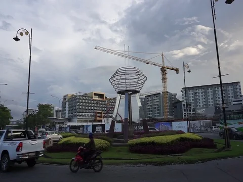 Roundabout Stock Footage 121653857