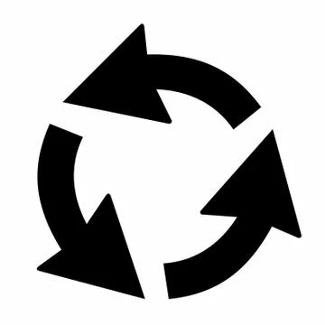 Roundabout Icon Sign Stock Illustration