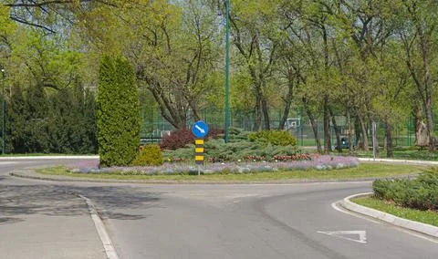 Roundabout in park Stock Photos