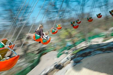 On the roundabout. Stock-Fotos