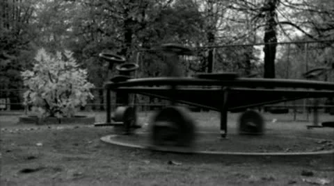 A roundabout in a playground Stock-Footage 11284698