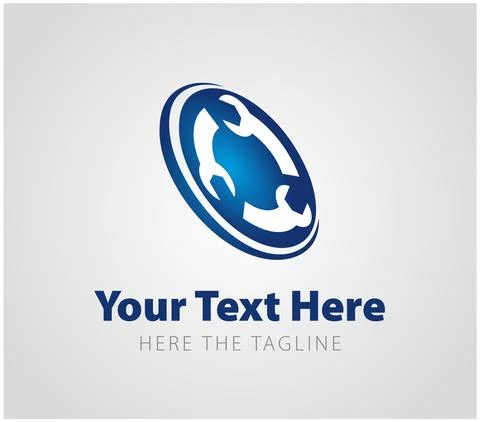 Roundabout road sign with wrenches instead of arrows. Road junction. Ready logo Stock Illustration