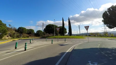 Roundabout Timelapse Traffic Stock Footage 89334173