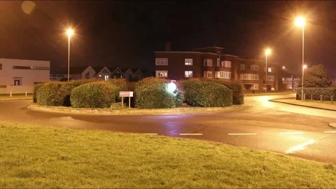 Roundabout Timelapse (Worthing, UK) Stock Footage