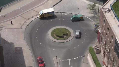 Roundabout traffic Stock-Footage 252254557