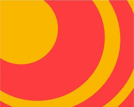 Rounded abstract geometric bright background Illustrazione stock