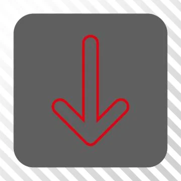 Rounded Arrow Down Rounded Square Button Stock Illustration