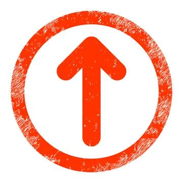 Rounded up Arrow Grunge Icon Image イラスト素材