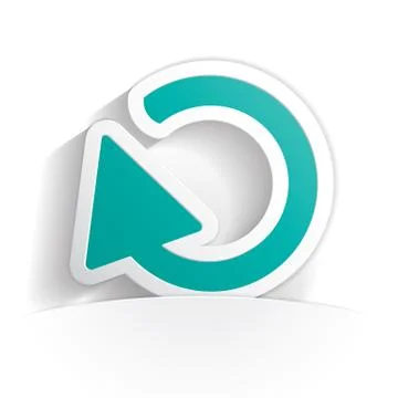 Rounded arrow icon Stock Illustration