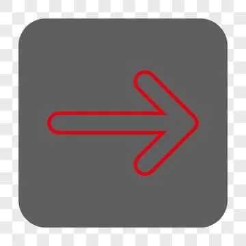 Rounded Arrow Right Interface Toolbar Button Illustrazione stock