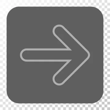Rounded Arrow Right Rounded Square Button Stock Illustration