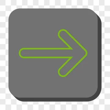 Rounded Arrow Right Rounded Square Button Illustrazione stock
