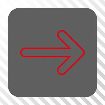 Rounded Arrow Right Rounded Square Button Illustrazione stock