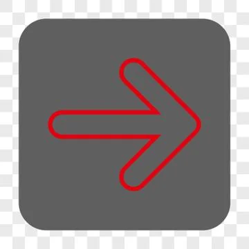 Rounded Arrow Right Rounded Square Button 스톡 일러스트