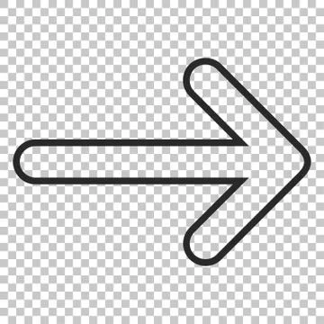 Rounded Arrow Right Vector Icon 스톡 일러스트