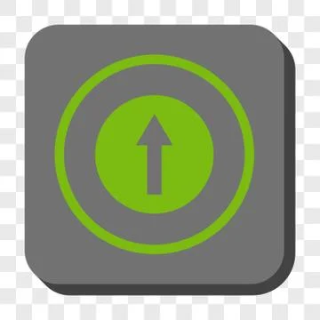 Up Rounded Arrow Rounded Square Button Illustrazione stock