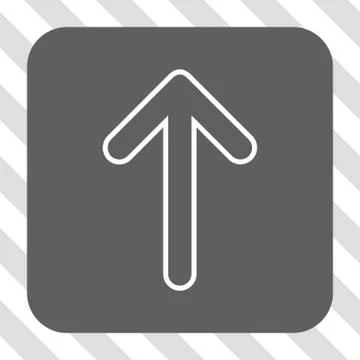 Rounded Arrow Up Rounded Square Button Illustrazione stock