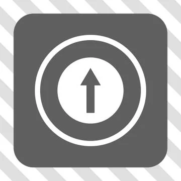 Up Rounded Arrow Rounded Square Button Stock Illustration