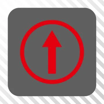 Up Rounded Arrow Rounded Square Button 스톡 일러스트
