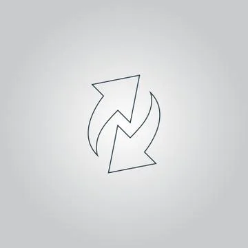 Rounded arrows Stock Illustration