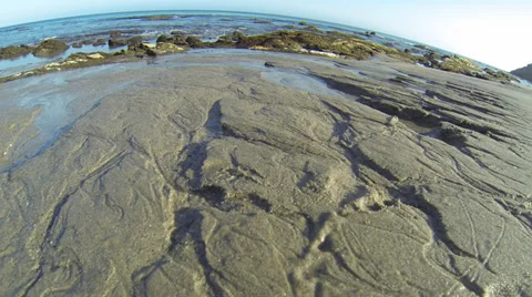 The rounded beach Vídeo Stock 38003811