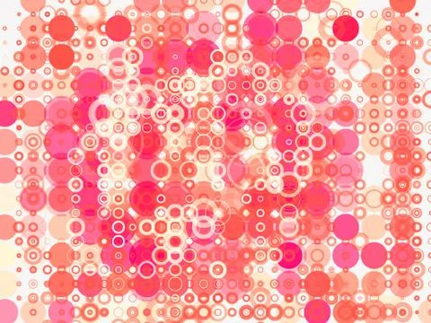 Rounded bubbles on bright background Stock Illustration