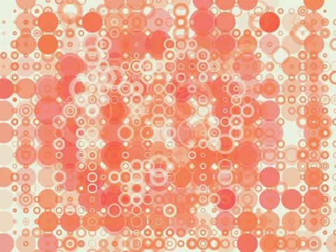 Rounded bubbles on bright background Stock Illustration