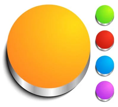 Rounded button, tag, label with blank, empty space Stock Illustration