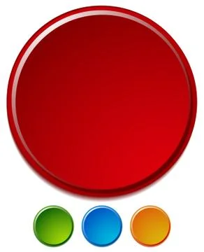 Rounded button, tag, label with blank, empty space Stock Illustration