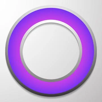 Rounded button, tag, label with blank, empty space Stock Illustration