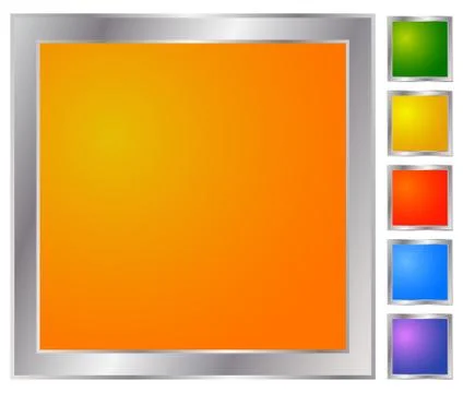 Rounded button, tag, label with blank, empty space Stock Illustration