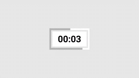 Rounded circle countdown timer animation from 5 to 0 seconds, countdown video Stock Footage 296753520