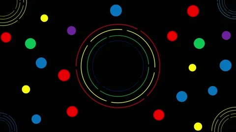 Rounded circle motion graphics. Stock Footage 159351202