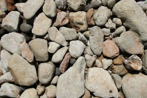 Rounded cobble background Stock Photos